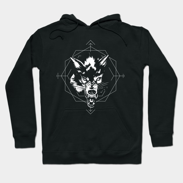 Angry Wolf Hoodie by LAPublicTees